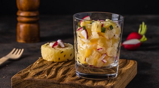 Eingelegter Handkäs mit Zwiebeln Eingelegter Handkäs mit Zwiebeln