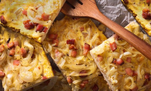 Hessen meets Schwaben Fingerfood Zwiebelspeckkuchen