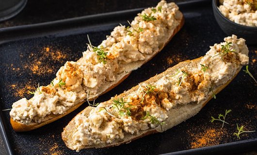 Hessen meets Schwaben Fingerfood Laugenstange mit spundekäs